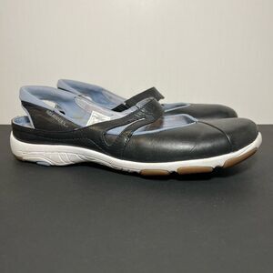 Womens MERRELL Mezame MJ Black Leather Mary Jane Slip On Flats / Size 10